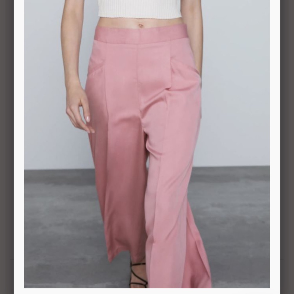 ZARA Pink Culotte Trousers